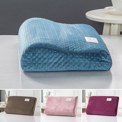 Waterproof Zippered Contour Quilted Latex Pillowcase Memory Foam Rebound Pillow Case Protector