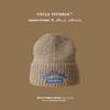 Korean-style trendy brand knitted hat, autumn and winter woolen hat for women, stylish student couple's colorful wool beanie, head wrap hat for men