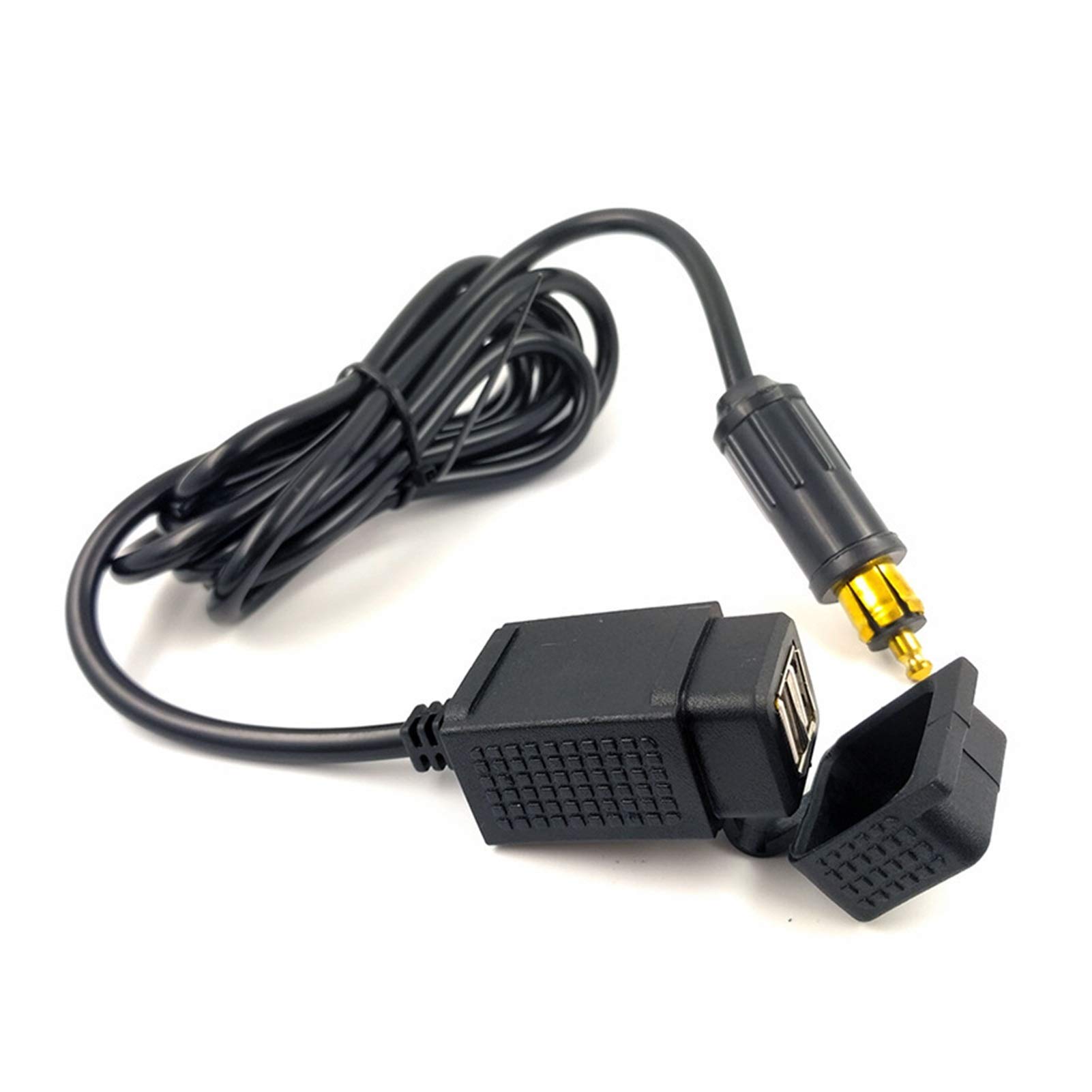 

GUANGGUANG Душевный магазин Powerlet DIN Hella Socket EU Type Fit Водонепроницаемый двойной USB-адаптер зарядного устройства для мотоцикла BMW