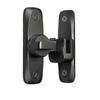 Sliding Interior Door Lock Latch with 90/180 Degree Adjustable Hook Catch, Anti-Theft Hasp Buckle for Secure Door Locking