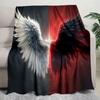 Angel Devil Fantasy Art Print Blanket Soft Comfortable All Seasons Couch Office Nap Travel Blanket Birthday Gift Christmas Present