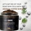 Super 256g Body Arabica Coffee Scrub Brightening Smooth Exfoliating For Anti Cellulite Moisturizing Body, Face, Hand, Foot Scrub