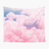 Pink Sky Tapestry Decor Cute Tapestry Pink Sky Cloud Air Backdrop Tapestry Wall Hanging for Home Living Room Bedroom Dorm