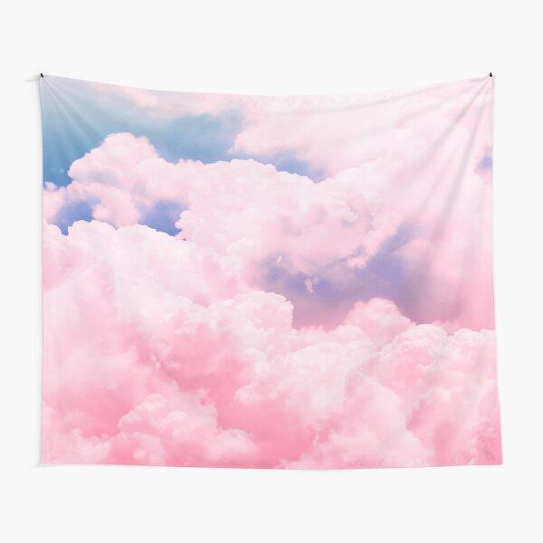 Pink Sky Tapestry Decor Cute Tapestry Pink Sky Cloud Air Backdrop Tapestry Wall Hanging for Home Living Room Bedroom Dorm