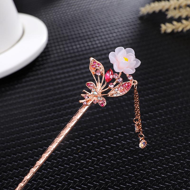 Women's 2026 Spring/Summer Chinese Tassel Alloy Hairpin - Qipao Hair Accessories