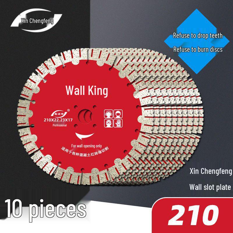 Xinchengfeng Diamond Saw Blades: 10-Piece Set for Concrete and Rebar Cutting