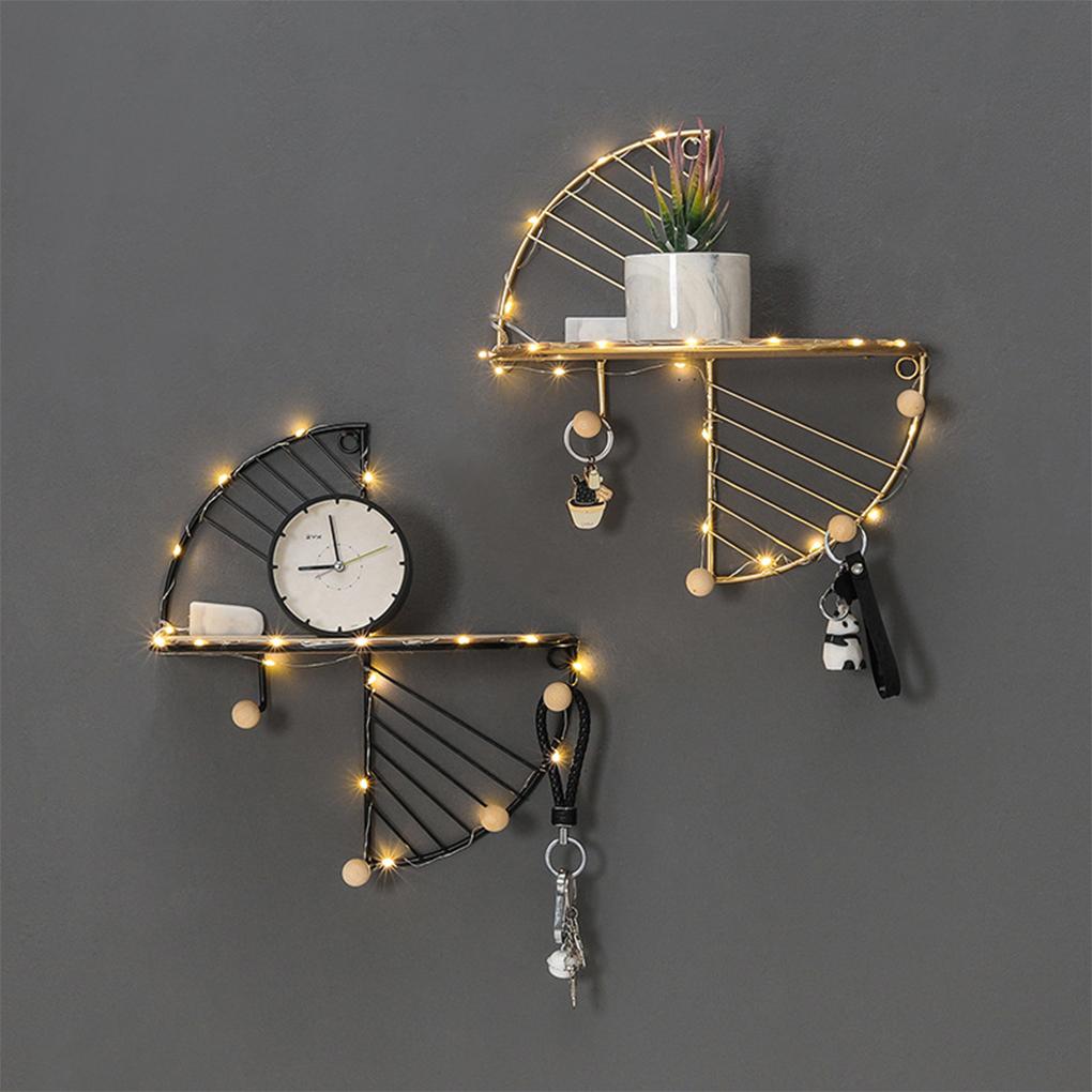 Wall Mount Storage Rack Home Supplies Iron Ple Living Room Kitchen Multipurpose Display Stand Wall-mounted Holder