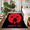Crystal Velvet Rug Soft Non Slip Indoor Floor Mat Home DecorFriday the 13th Jason Voorhees