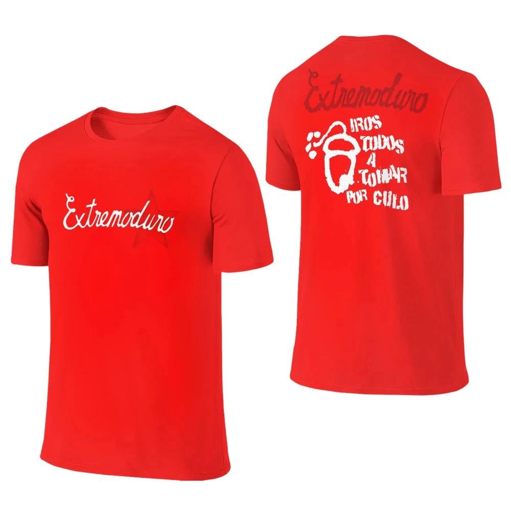 Rock Band EXTREMODURO Peripheral Pure Cotton T-shirt for Men Spring Summer Oversized New Arrivals Fashion Short Sleeved T-Shirts Clothing