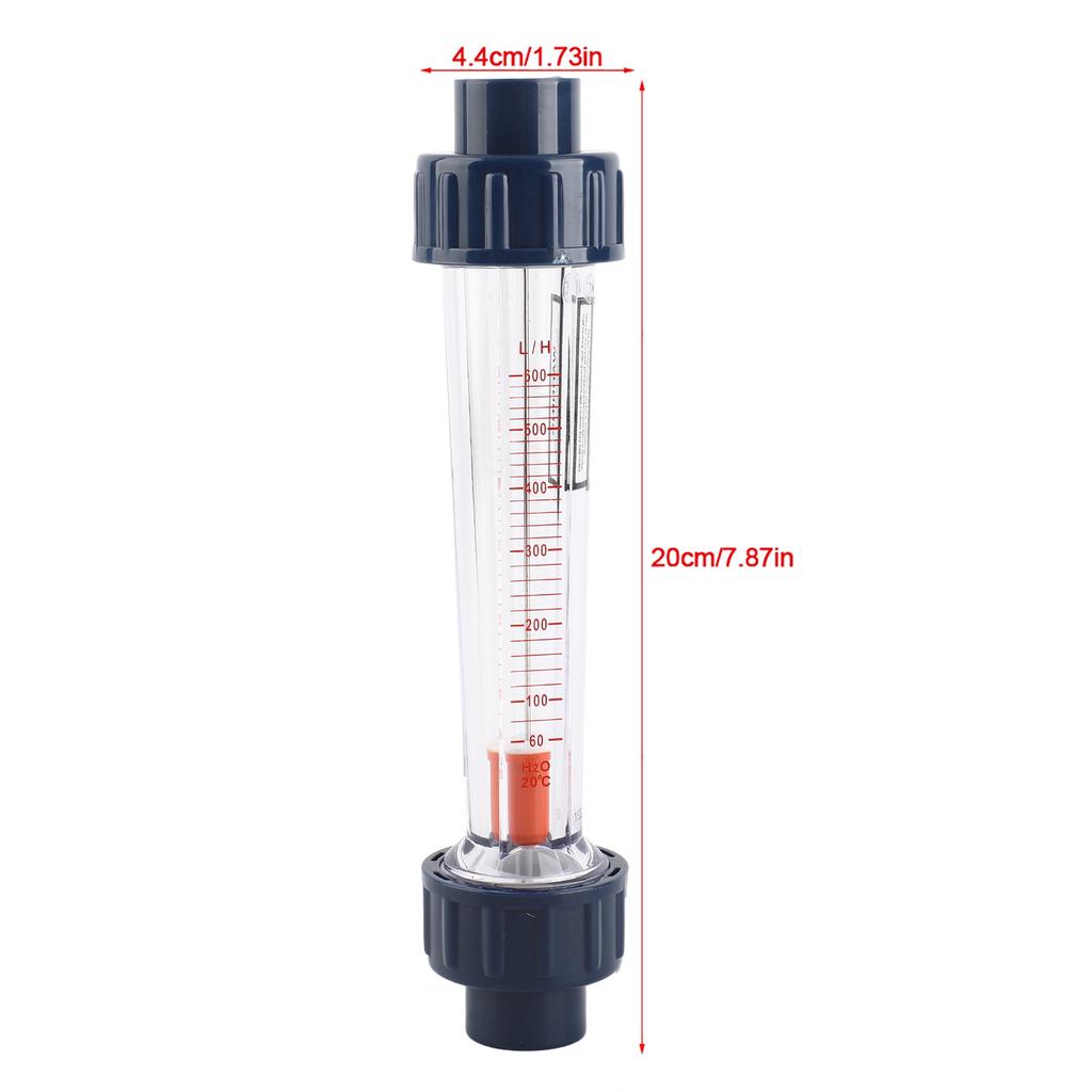 Plastic Tube Liquid Water   Meter, 60-600 LCelsiusH, Acid and Alkaline Corrosion Resistance, Stable Performance, Clear Scale Line, 4% Accuracy, Che