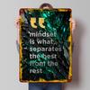 Mindset Quote Art Printed Poster Customized Wall Art Retro Vintage Metal Tin Signs for Coffee Bar Accessories Home Decor Items
