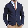 Men's Knit Blazer Jacket Slim Fit Casual Business Suit Coat with Four Color Options