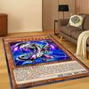 Anime Yu-Gi-Oh Karta Potwora Dywanik Kreskówkowy do Sypialni Salonu Kanapy Wycieraczka Dekoracja Domu, Dywanik do Strefy Gier dla Dzieci Antypoślizgowy Prezent