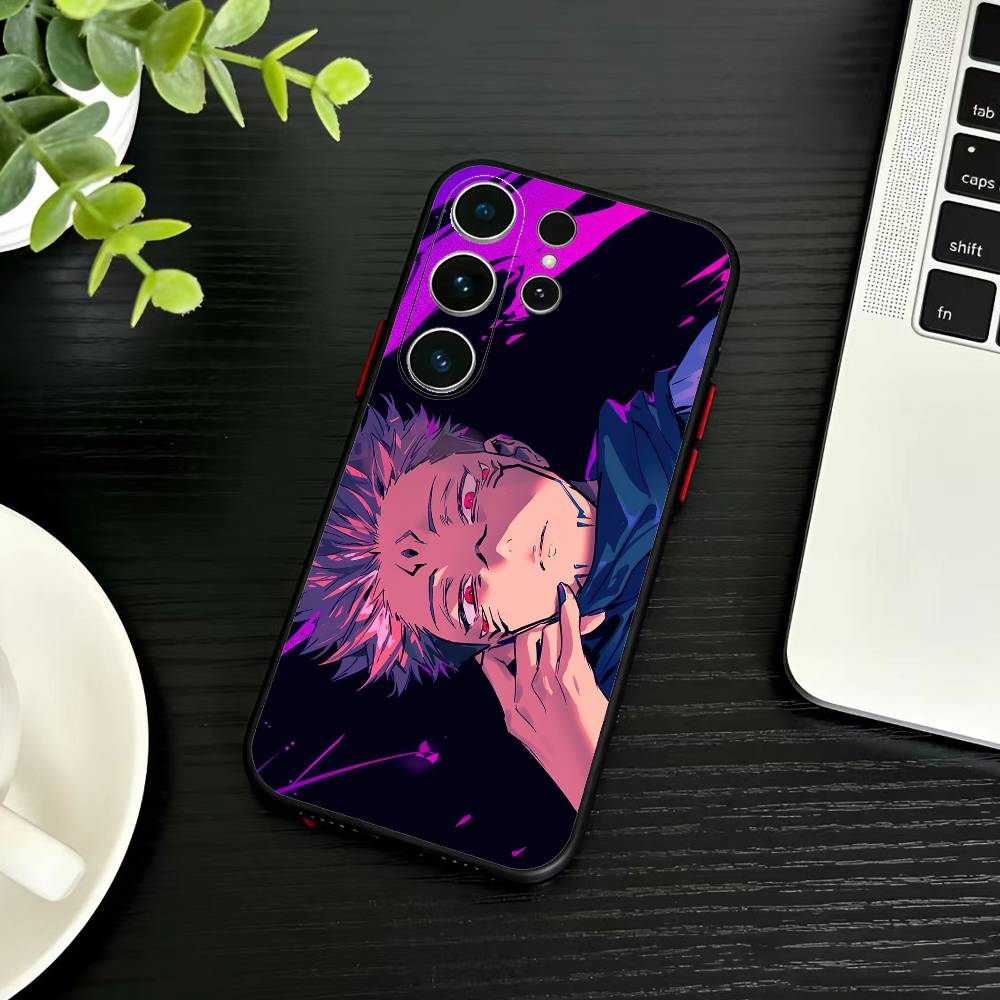 Jujut-su I-Ichiji K-Kaisen Phone Case For Samsung S26,S25,S24,S23,S22,S21,S20,Ultra,Plus,FE Black Soft Cover Samsung S21plus