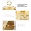 1Pc Tiered Tray Easy Assembly Metal Large Capacity 2 Tier Serving Tray Stand for Fruit Dessert Cake Snack