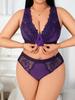 Damen-Spitzen-Dessous-Set mit BH und Höschen für den täglichen Komfort