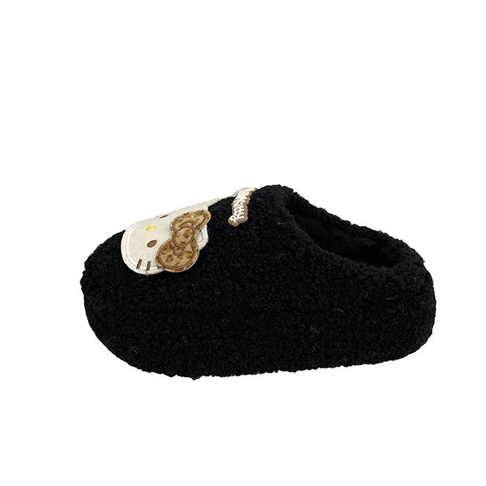 Kätzchen Dicksohlige Lässige Flauschige Hausschuhe Damen Wintermode Niedliche und Verspielte Cartoon Vielseitige Baumwollhausschuhe