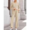 European & American Women's Fashion Suit Set: Lapel Jacket & Trousers