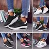Lace Up Sports Mesh Walking Shoes Women Fashion Wedge Platform Loafers Sneaker Roller Skates for Women