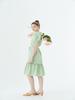 Prin J Grape Frill Green Dress