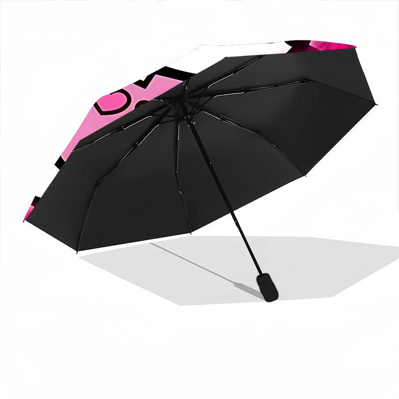 1PC Hello Kitty Automatic Open/Close Umbrella, 8-Rib Sturdy Frame, Lightweight Portable Umbrella, Commute, Business - Ideal Gift for Friend, Vibrant P