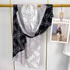 Hangzhou Silk Scarf Versatile Streamer Korean Version Light Luxury Calla Lily Long Mulberry Silk Scarf Anti-sun