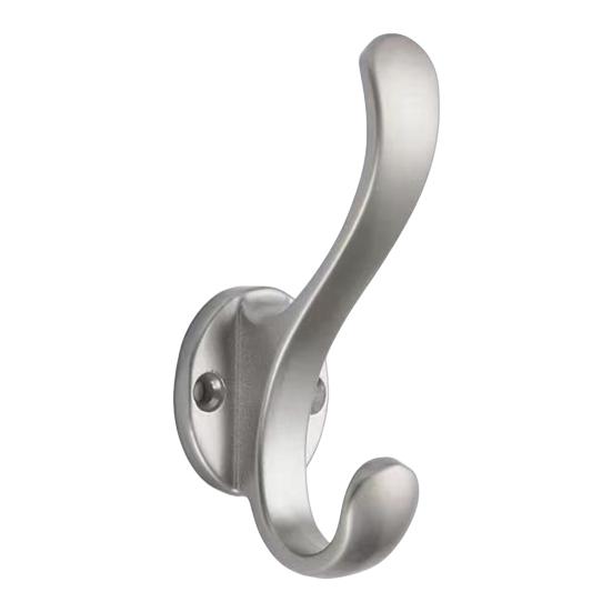 Wall-Mounted Alloy Hook Entrance Key Hanger Heavy Duty Bedroom Coat Scarf Hanger Wall Hook for Entryway Bathroom Kitchen
