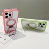 For iPhone 16 Pro Case Compatible with MagSafe Kickstand Clear TPU PC Phone Back Cover