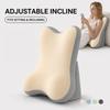 Almohada Lumbar Multifuncional: Cojín de Respaldo de Espuma Viscoelástica para Sofá, Dormitorio y Siestas.