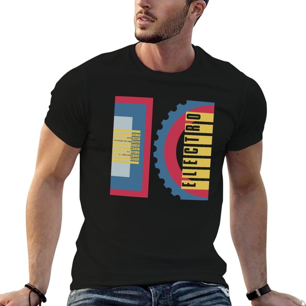 Electro 10 Old School Hip Hop TShirt Summer Print Short Sleeve Tee