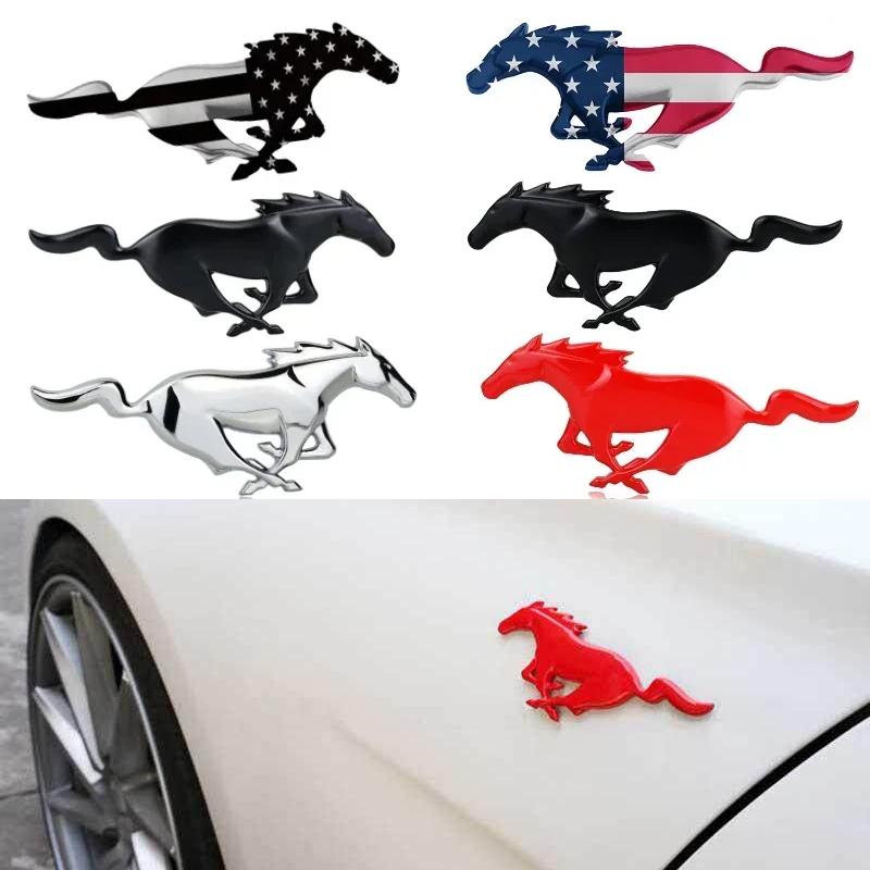 3D F-or-d M-ustan-g Car Body Emblem Badge Metal Rear Trunk Sticker Decoration Accessories
