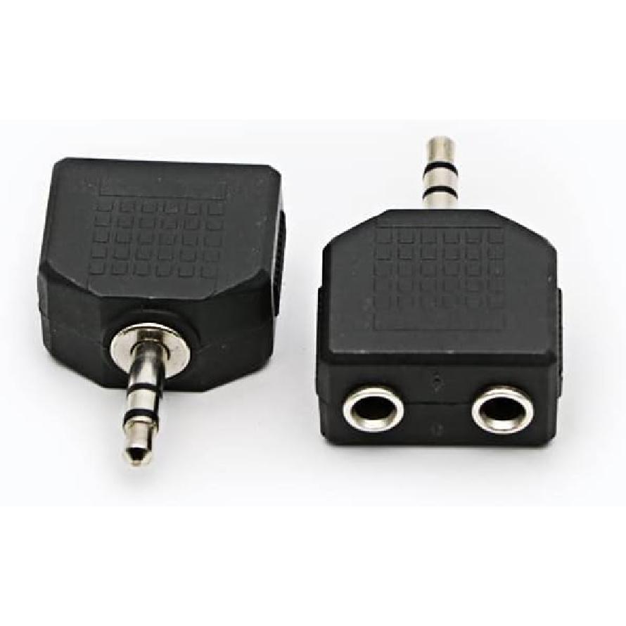 3.5mm Headphone Y Splitter, Gold Plated 3.5mm 1/8 inch Male to Dual Female Stereo Jack Adapter Converter,3-Pack