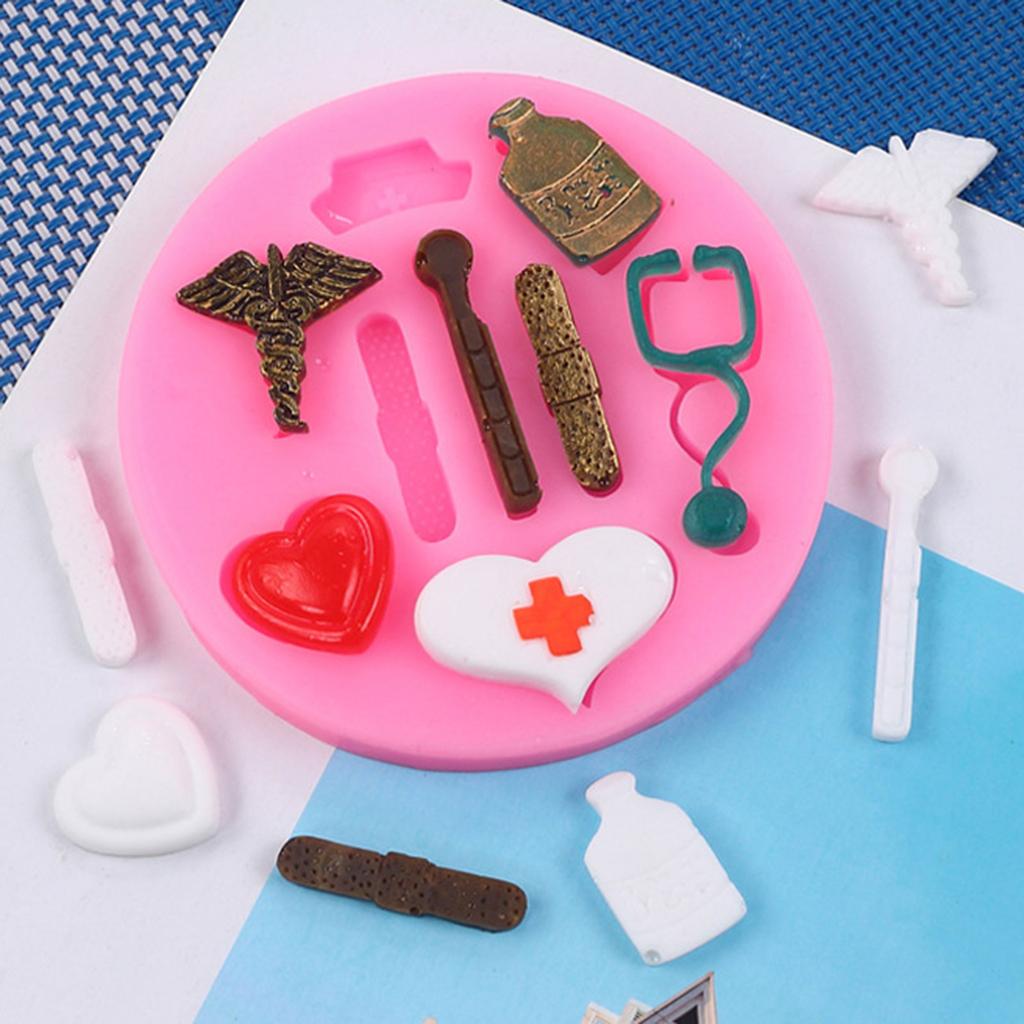 Praktische Silikonform Medizinische Apparatur Form Einzigartige Epoxidformen Schmuckherstellungswerkzeug für Handwerksbegeisterte