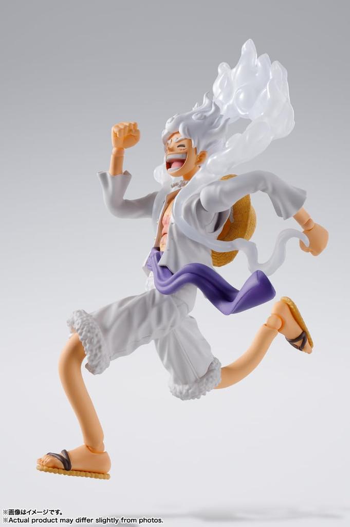 TAMASHII NATIONS ONE PIECE Monkey Luffy 155mm malovaná pohyblivá figurka SHFiguarts D. -Převodovka 5- Přibl. PVC a ABS