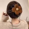 Large Flower Hair Claw Plush Flower Hairpin New Hair Clips  Autumn Winter