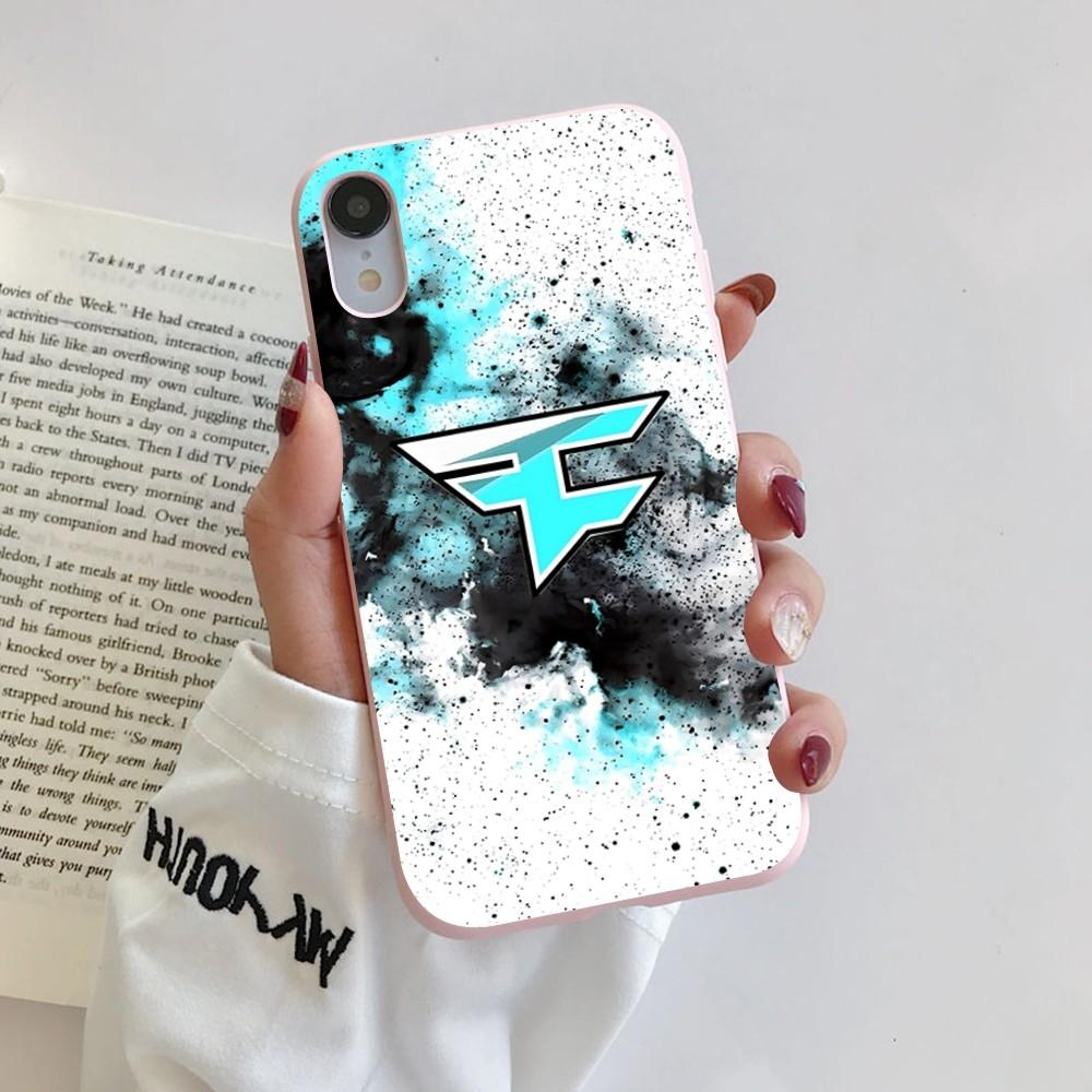 F-Fa-Ze C-Clan Logo Phone Case for iPhone 14 11 12 13 Mini Pro Xs Max 8 7 6 6S Plus X XR Solid Candy Color Case
