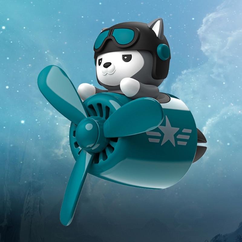 Styling Auto Aromatherapy Husky/ Bear Perfume Diffuser Air Vent Lovely Car Accessories Souvenir Present