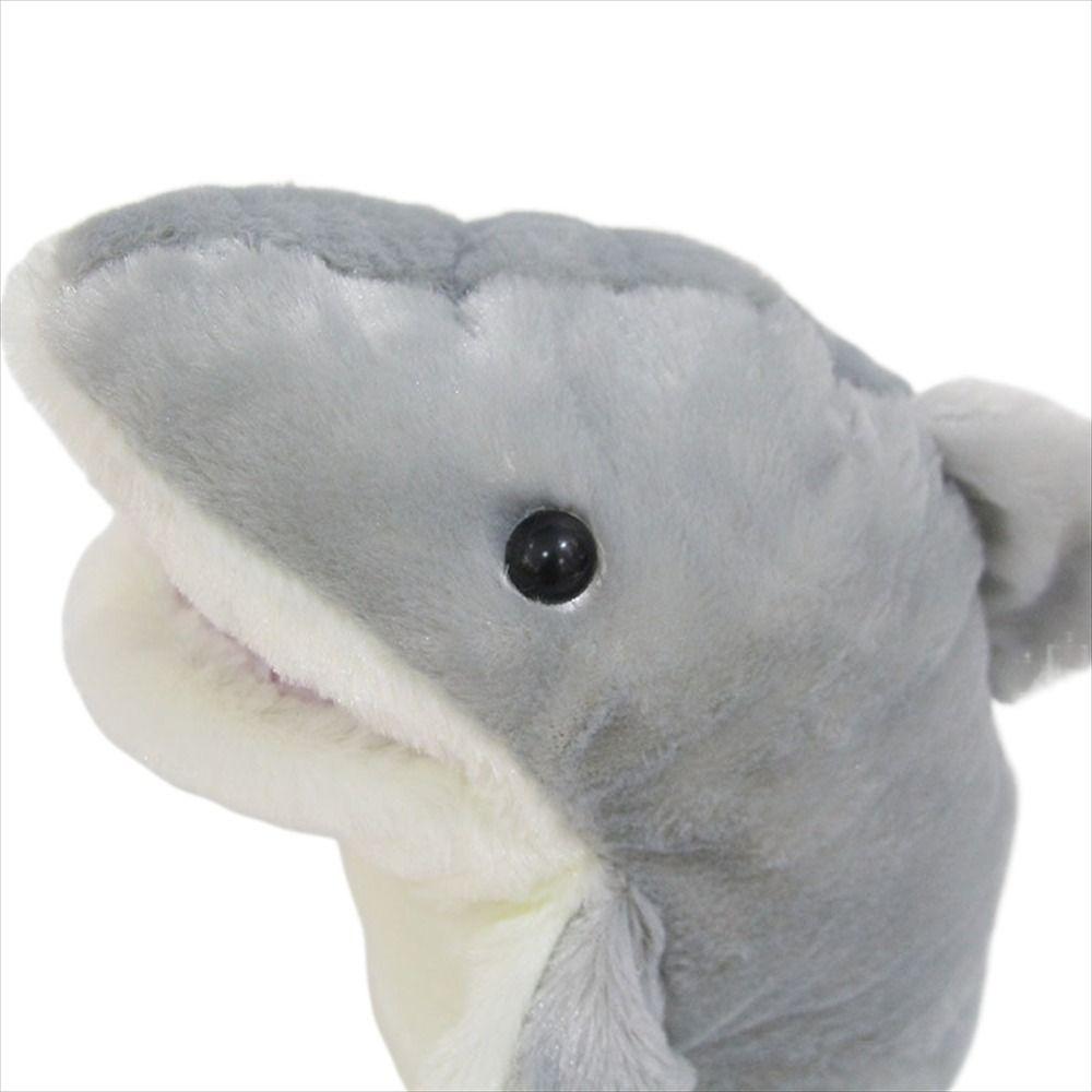 Plush Animal Shark Puppet Stuffed Animals Plush Hand Puppet Birthday Gift   Early Education Toys