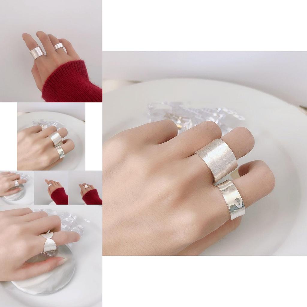 Eleganter Koreanischer Stil Verstellbarer Kupferring Für Frauen Mit Minimalistischem Geometrischem Design