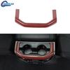 Red Carbon Rear Cup Holder Panel Trim Decor Ring Molding Strip for Dodge Ram 18+