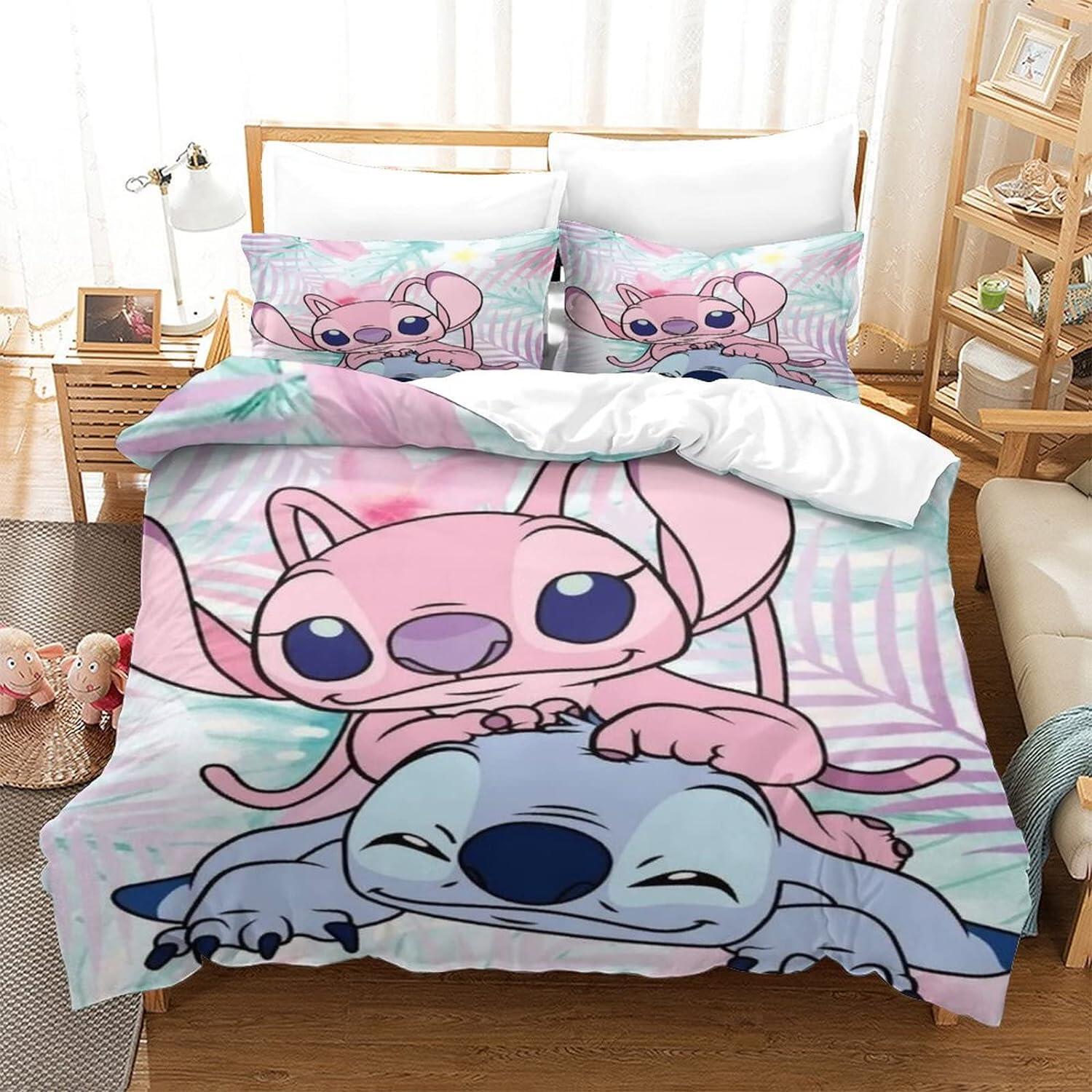 

Home Textile Three-Piece Cartoon Digital Printing Quilt Pillowcase Bedding 90 * 200