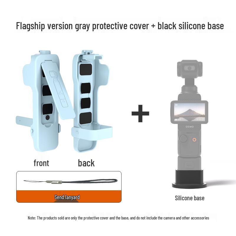 DJI Pocket 3 Protective Case with Magnetic Flip Cover and Screen Plate for Gimbal Camera and Filter Storage.