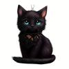 Acrylic Cat Hanging Ornament for Car Interior Halloween Decor