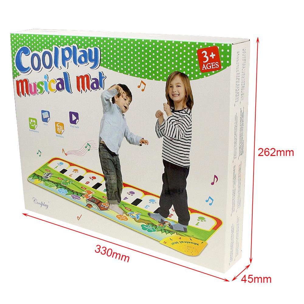 Animal Piano Mat: Children's Musical Education Blanket - English Version