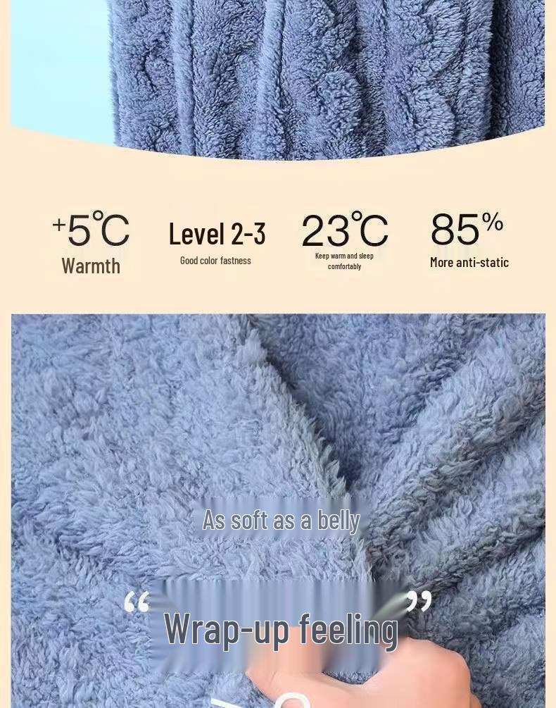 2025 Autumn/Winter Women's Jacquard Coral Fleece Pajamas: Comfy Cotton Plus Velvet Flannel Homewear Two-Piece Set