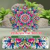 Flower DIY 2D Flat Acrylic Diamond Art Decorations Round Drill Crystal Art Craft Decoration for Adults Gift Home Decor