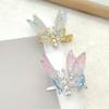 Flying Butterfly Hair Clip for Girls 3D Moving Wing Hairpins Rhinestones Barrettes Hair Styling Accessories for Women