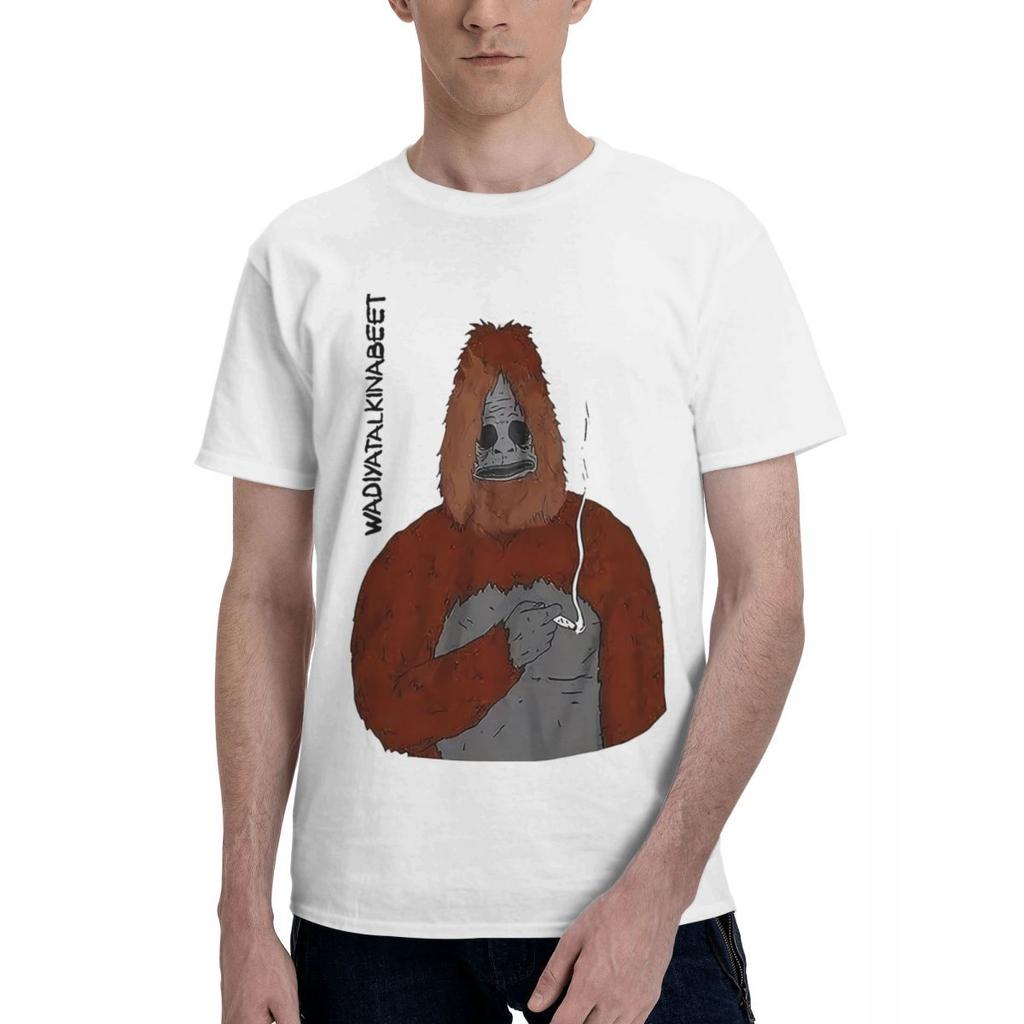 Sassy The Sasquatch Smoke 100 Cotton Casual Breathable Confortable Manga Designer Clothes Men Funny Gifts