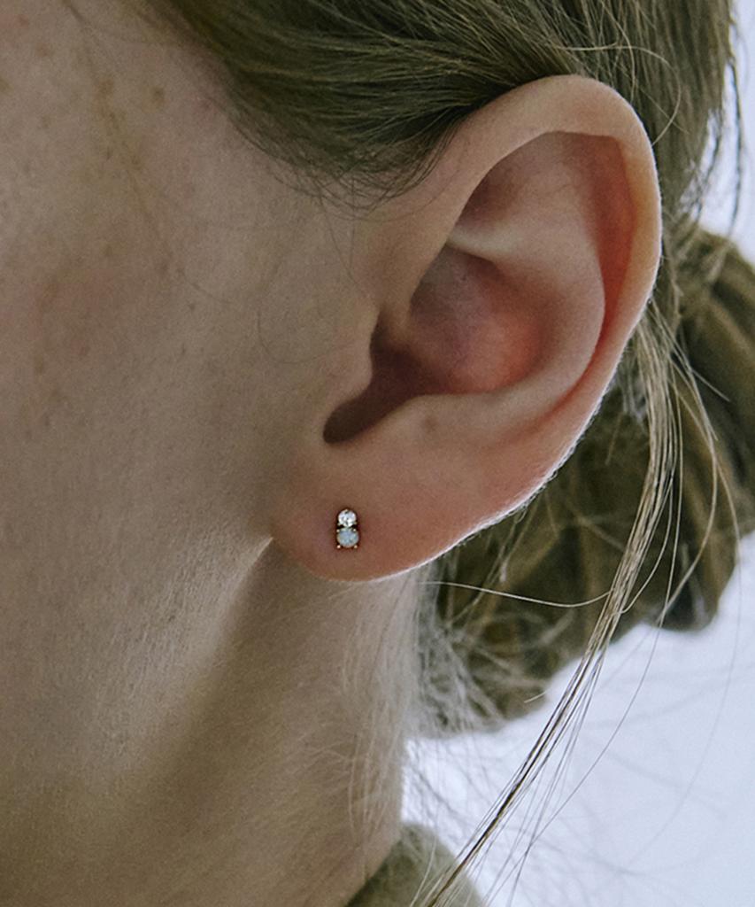 Akarki 10K Dawn Opal Earrings