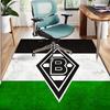 Borussia Mönchengladbach Muster Teppich, Innen-/Außenmatte, für Picknick, Spielzimmer, Schlafzimmer, Büro, Wohnzimmer, Heimdeko Teppich, Geburtstagsgeschenk